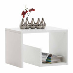 paris prix Table d'Appoint Design "Kani" 59cm Blanc