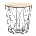paris prix Table d'Appoint Design "Kumi" 41cm Noir