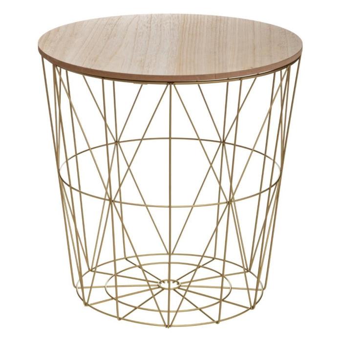 Paris Prix Table D'Appoint Design "Kumi" 41cm Or