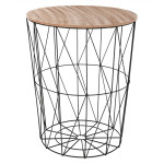 paris prix Table d'Appoint Design "Kumi" 57cm Noir