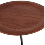 Paris Prix Table D'Appoint Design "Kwiko" 46cm Noyer