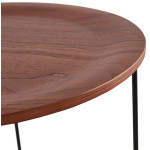 Paris Prix Table D'Appoint Design "Kwiko" 46cm Noyer