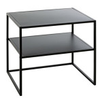paris prix Table d'Appoint Design "Lirola" 50cm Noir