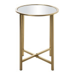 Paris Prix Table D'Appoint Design "Miroir" 53cm Or