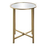 Paris Prix Table D'Appoint Design "Miroir" 53cm Or