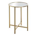 paris prix Table d'Appoint Design "Miroir" 53cm Or