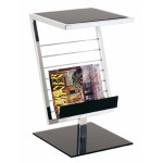 paris prix Table d'Appoint Design "Revue" 60cm Noir