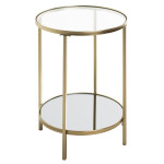 paris prix Table d'Appoint Design "Timana" 55cm Or