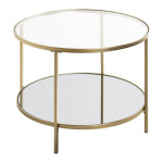 paris prix Table d'Appoint Design "Timana" 60cm Or