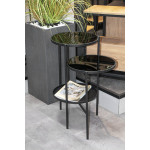 Paris Prix Table D'Appoint Design "Trio" 71cm Noir