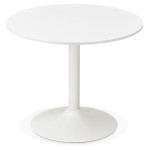 Paris Prix Table D'Appoint Design "Vanta" 90cm Blanc
