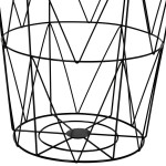 Paris Prix Table D'Appoint En Métal "Kumi" 40cm Noir