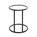 Paris Prix Table D'Appoint Verre "Blaise" 55cm Noir