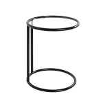 Paris Prix Table D'Appoint Verre "Blaise" 55cm Noir