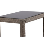 Paris Prix Table De Bar De Jardin "Alo" 110cm Gris