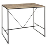 paris prix Table de Bar Design "Edena" 70x115cm Noir