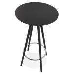 Paris Prix Table De Bar En Bois "Lizon" 110cm Noir