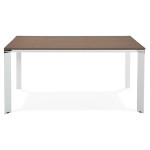 Paris Prix Table De Bureau "Loina" 160cm Noyer & Blanc