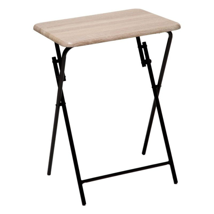 Paris Prix Table De Camping Pliante "Wood" 66cm Gris