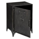 Paris Prix Table De Chevet 1 Porte "Sevin" 58cm Gris