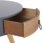 Paris Prix Table De Chevet 1 Tiroir "Nora" 46cm Gris