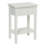 paris prix Table de Chevet "Charme" 67cm Blanc