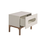 Paris Prix Table De Chevet Design "Barney" 60cm Gris