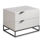 paris prix Table de Chevet Design "Yugo" 55cm Blanc