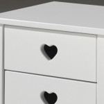 Paris Prix Table De Chevet Enfant "Amori" 50cm Blanc