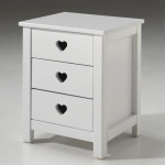Paris Prix Table De Chevet Enfant "Amori" 50cm Blanc
