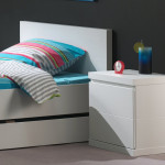 Paris Prix Table De Chevet Enfant "Lara" 55cm Blanc