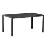 paris prix Table de Jardin "Break" 150cm Noir