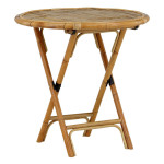 paris prix Table de Jardin "Cane" 80cm Naturel