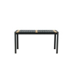 Paris Prix Table De Jardin En Teck "Togo" 150cm Noir