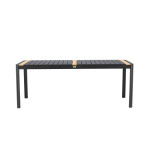 Paris Prix Table De Jardin En Teck "Togo" 200cm Noir