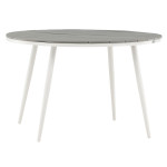 paris prix Table de Jardin Ronde "Break" 120cm Gris
