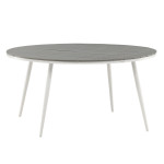 paris prix Table de Jardin Ronde "Break" 150cm Gris