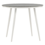 paris prix Table de Jardin Ronde "Break" 90cm Gris
