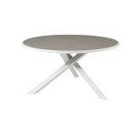 Paris Prix Table De Jardin Ronde "Parma" 140cm Gris