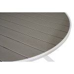 Paris Prix Table De Jardin Ronde "Parma" 140cm Gris