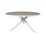 Paris Prix Table De Jardin Ronde "Parma" 140cm Gris