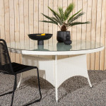 Paris Prix Table De Jardin Ronde "Volta" 150cm Blanc