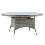 paris prix Table de Jardin Ronde "Volta" 150cm Gris