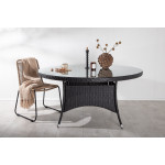 Paris Prix Table De Jardin Ronde "Volta" 150cm Noir