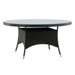paris prix Table de Jardin Ronde "Volta" 150cm Noir