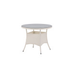 Paris Prix Table De Jardin Ronde "Volta" 90cm Blanc