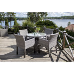 Paris Prix Table De Jardin Ronde "Volta" 90cm Gris