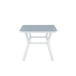 Paris Prix Table De Jardin "Virya" 160cm Blanc & Gris