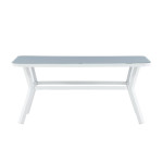 Paris Prix Table De Jardin "Virya" 160cm Blanc & Gris