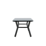 Paris Prix Table De Jardin "Virya" 160cm Noir & Gris